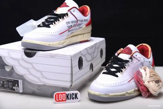 HYPE Off-White Jordan 2 Red SP Low White Retro DJ4375-106 0526